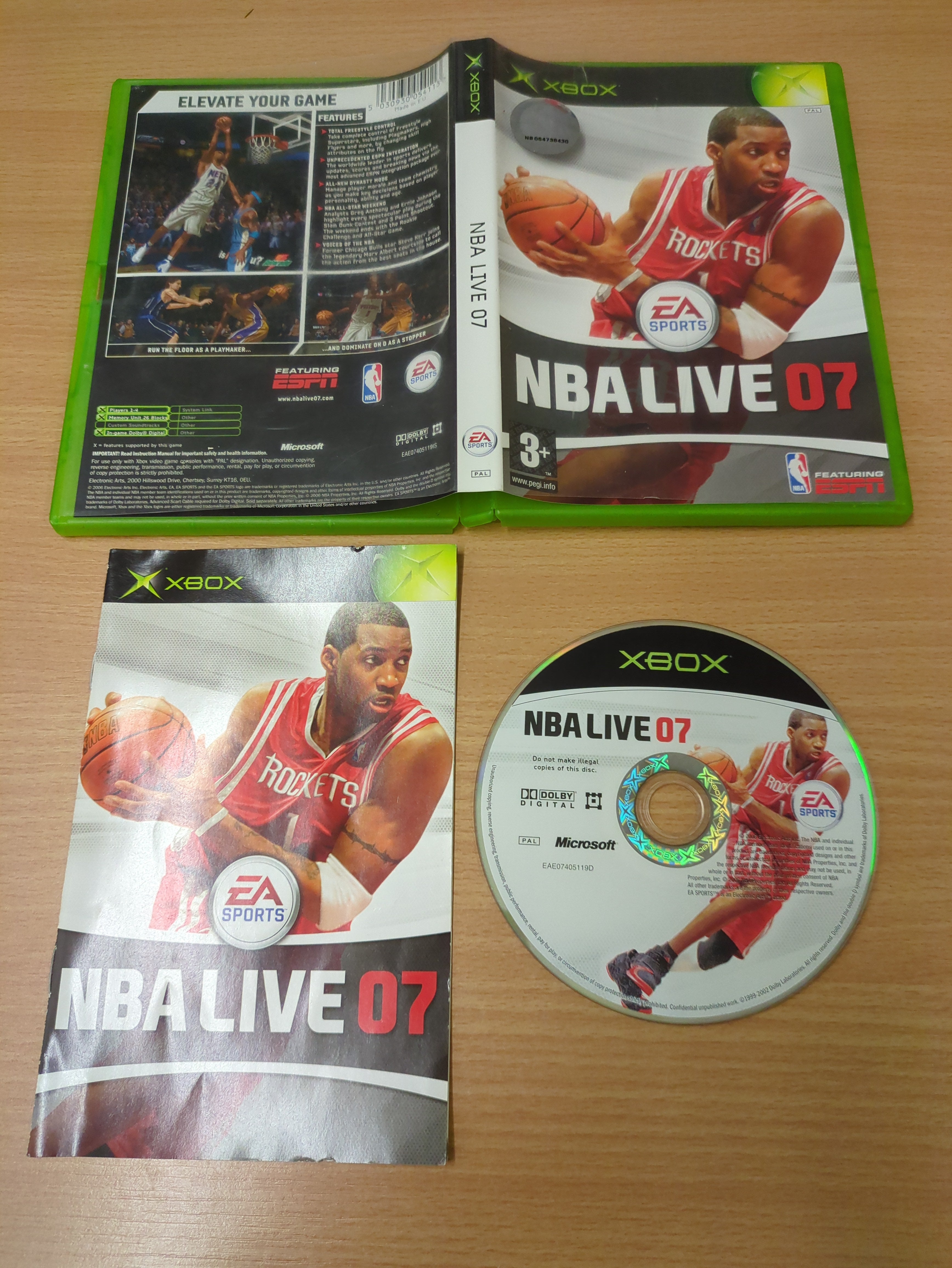 NBA Live 07 original Xbox game NBA Live 07 original Xbox game